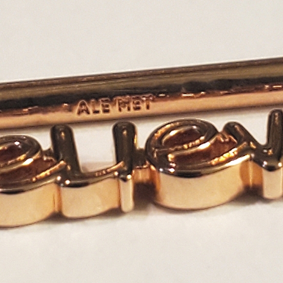 Authentic NEW Pandora ME Styling Believe Word Link - Picture 3 of 5